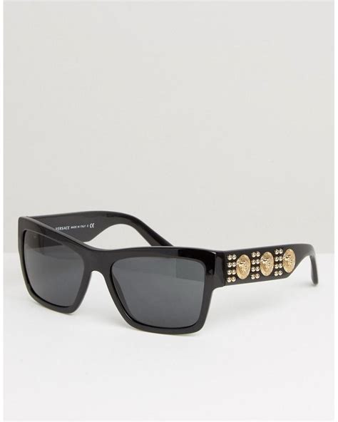 versace square sunglasses with side medusa|Versace Medusa sunglasses for sale.